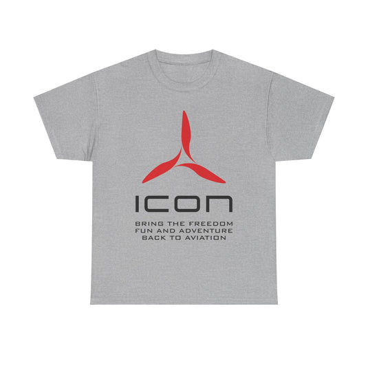 ICON Aircraft Defunct Aviation T-Shirt Fun Adventure Freedom Flying Pilot Tee