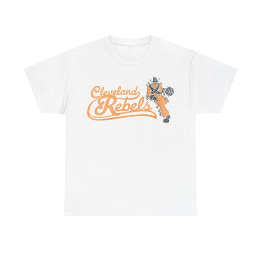 Cleveland Rebels Basketball Team Nostalgic Retro T-shirt