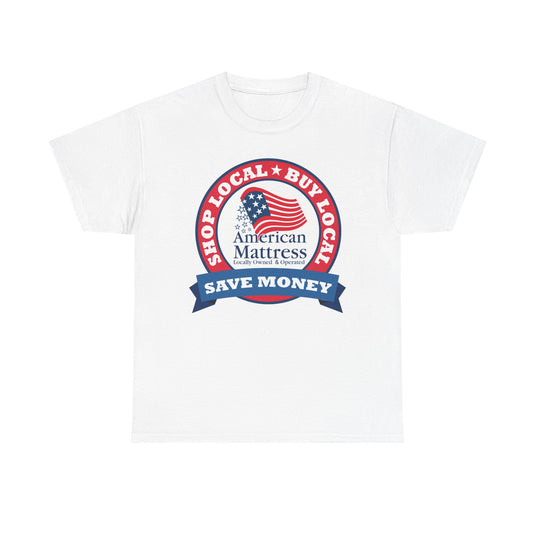 American Mattress Shop Local T-Shirt - Retail Industry Logo Tee