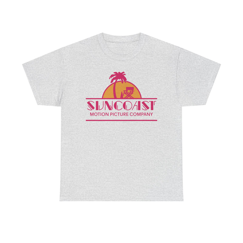 Load image into Gallery viewer, Suncoast Motion Picture Company Palm Tree Movie Director Chair Logo T-shirt
