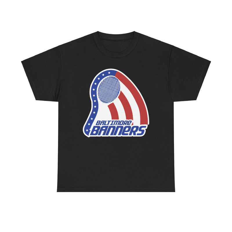 Load image into Gallery viewer, Baltimore Banners Maryland World Team Tennis 1974 Logo T-shirt
