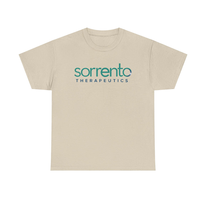 Load image into Gallery viewer, Sorrento Therapeutics T-Shirt - Biopharmaceutical Industry Bankrupt Logo Tee
