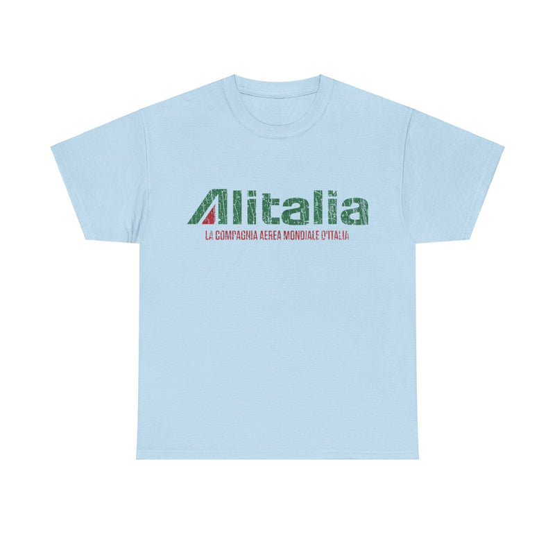 Load image into Gallery viewer, Italy Alitalia World Airlines Retro Nostalgic T-shirt
