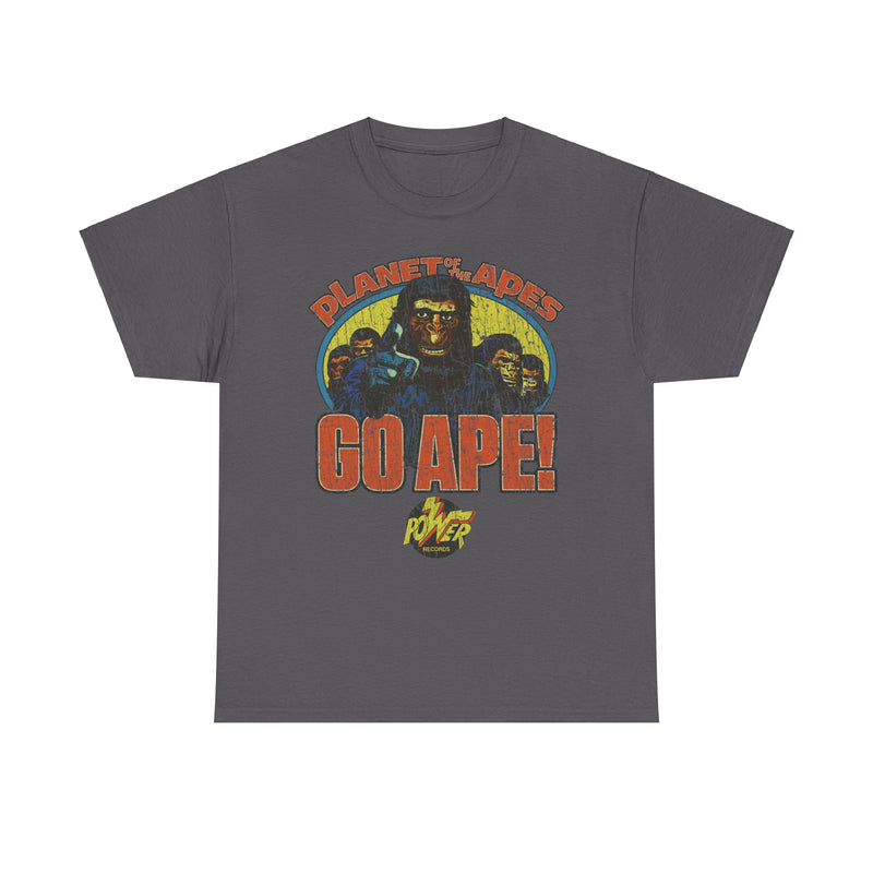 Load image into Gallery viewer, Planet of the Apes Go Ape Power Records Nostalgic T-shirt
