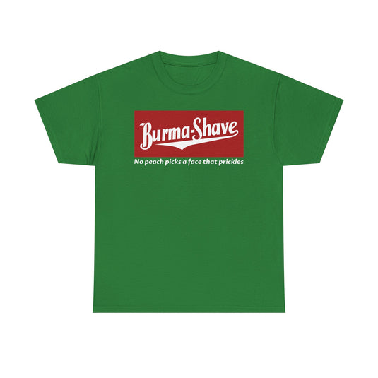 Burma-Shave Classic Red Logo Vintage Shaving Company Brand T-Shirt