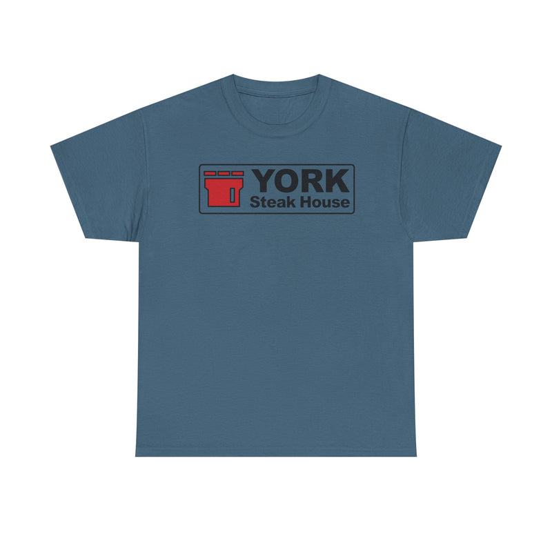 Load image into Gallery viewer, York Steak House T-Shirt - Steakhouse Industry Defunct Logo Tee
