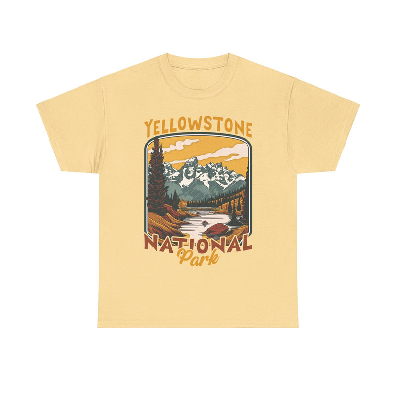 Load image into Gallery viewer, Yellowstone National Park Wyoming Poster Print T-shirt
