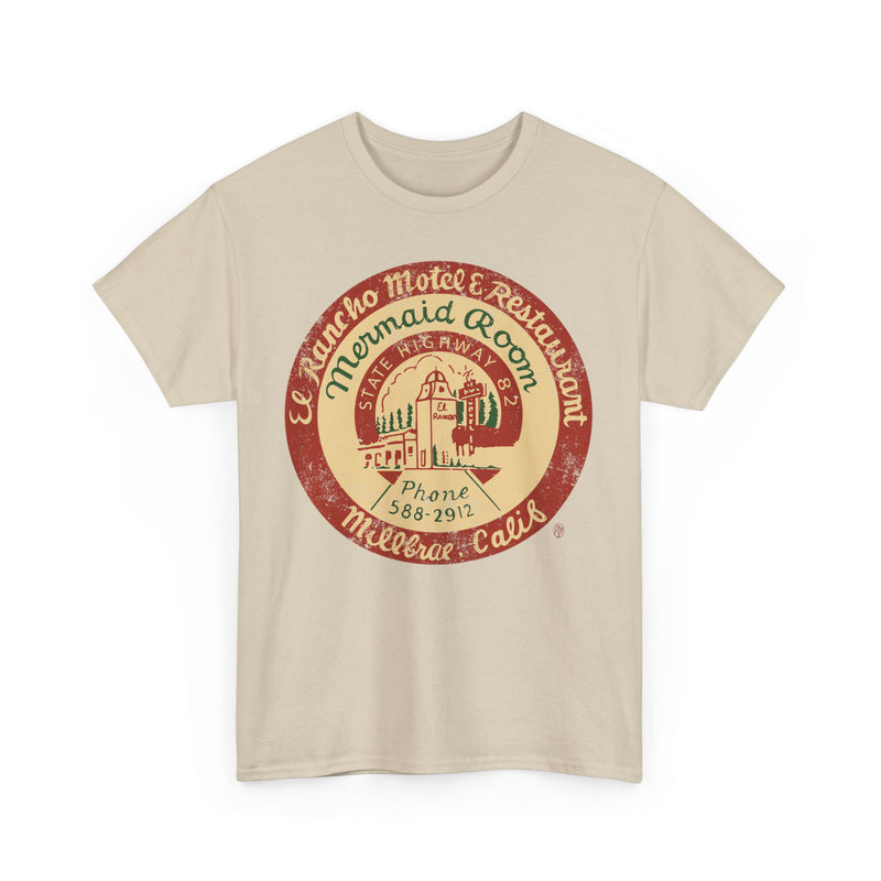 Load image into Gallery viewer, El Rancho Motel and Restaurant 1948 Millbrae California Restaurant T-shirt
