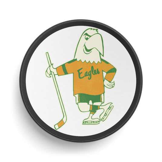 Salt Lake City Golden Eagles Logo Hockey Puck