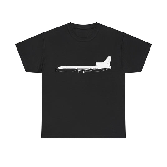 Lockheed L-1011 TriStar Silhouette Airplane T-shirt