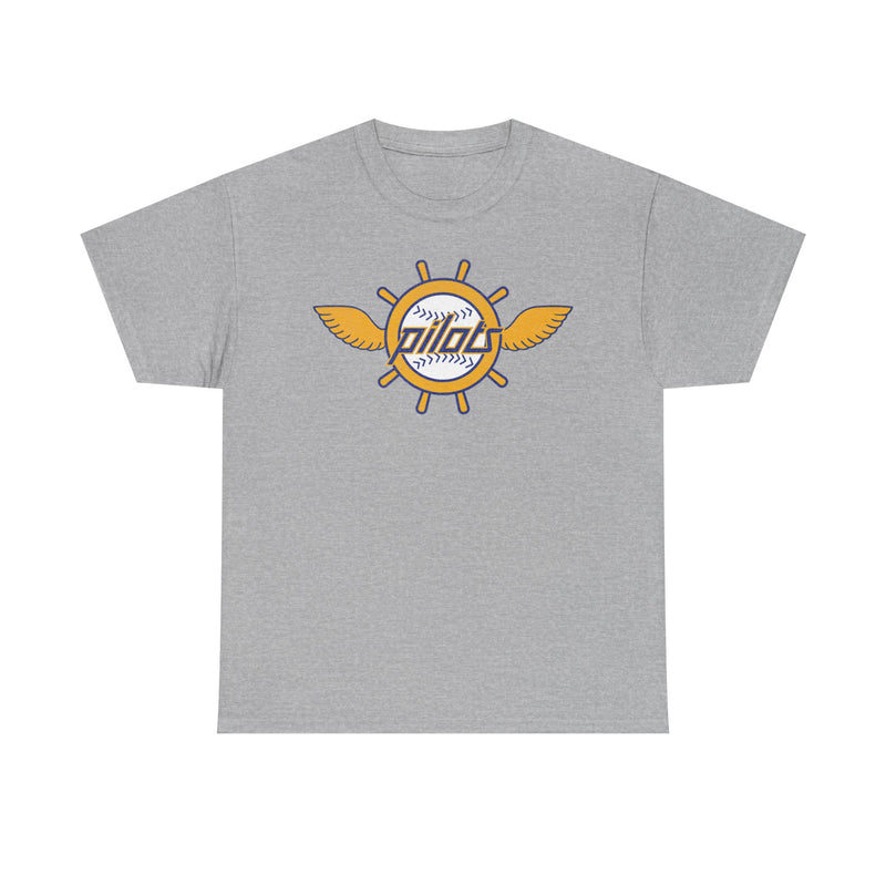 Load image into Gallery viewer, Seattle Pilots Gold Logo Nostalgic Retro Baseball Team T-shirt
