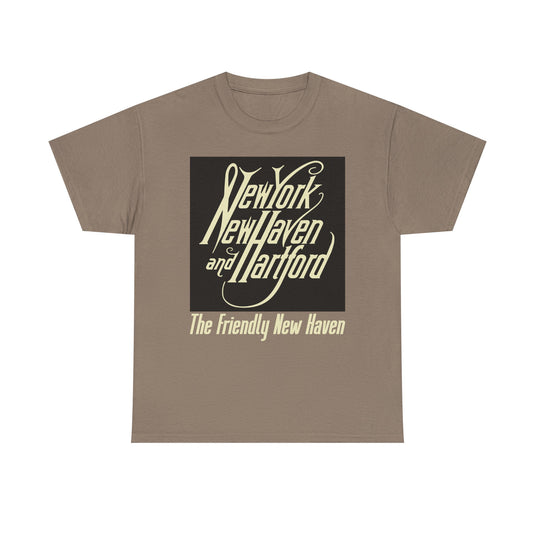 New York New Haven Hartford Railroad Vintage Train Logo T-Shirt