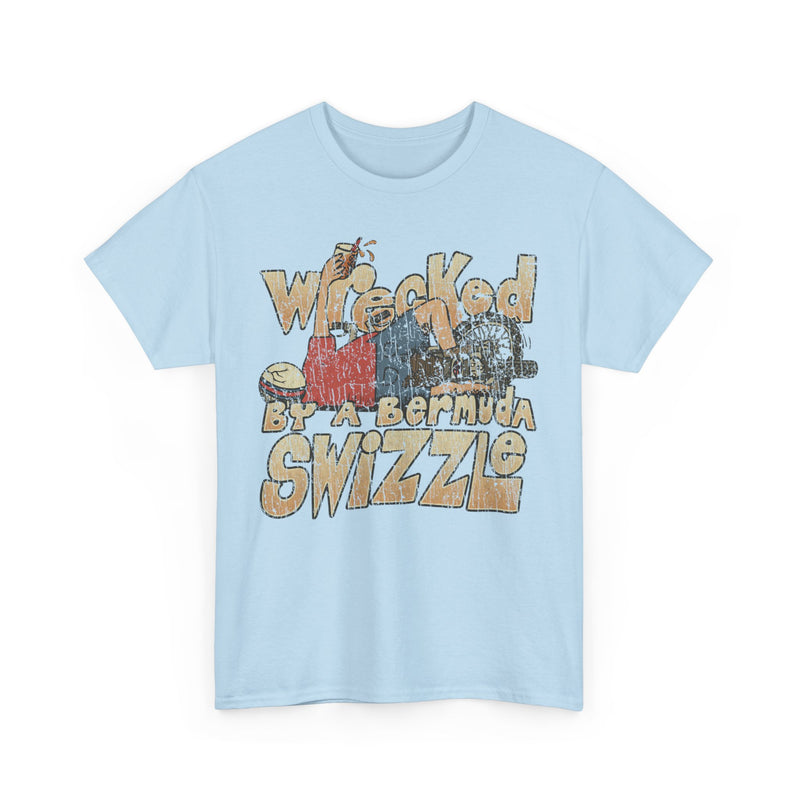 Load image into Gallery viewer, Wrecked by a Bermuda Swizzle 1983 Alcohol Vacation T-shirt
