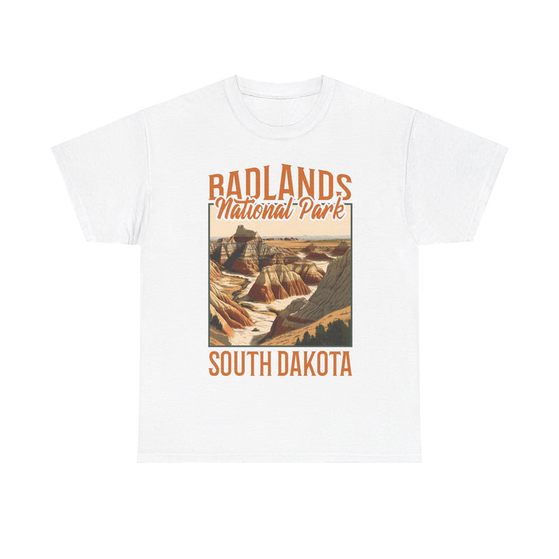 Load image into Gallery viewer, Badlands National Park South Dakota Poster Print T-shirt
