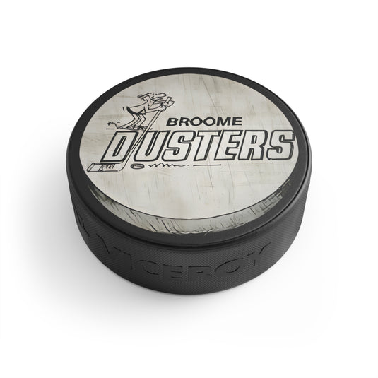 Broome Dusters New York Hockey Puck