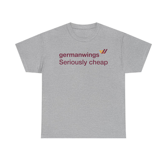 Germanwings Seriously Cheap Lufthansa Subsidiary Vintage Logo T-shirt