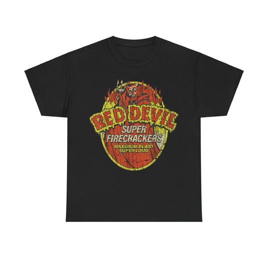 Red Devil Super Firecrackers Store Nostalgic T-shirt