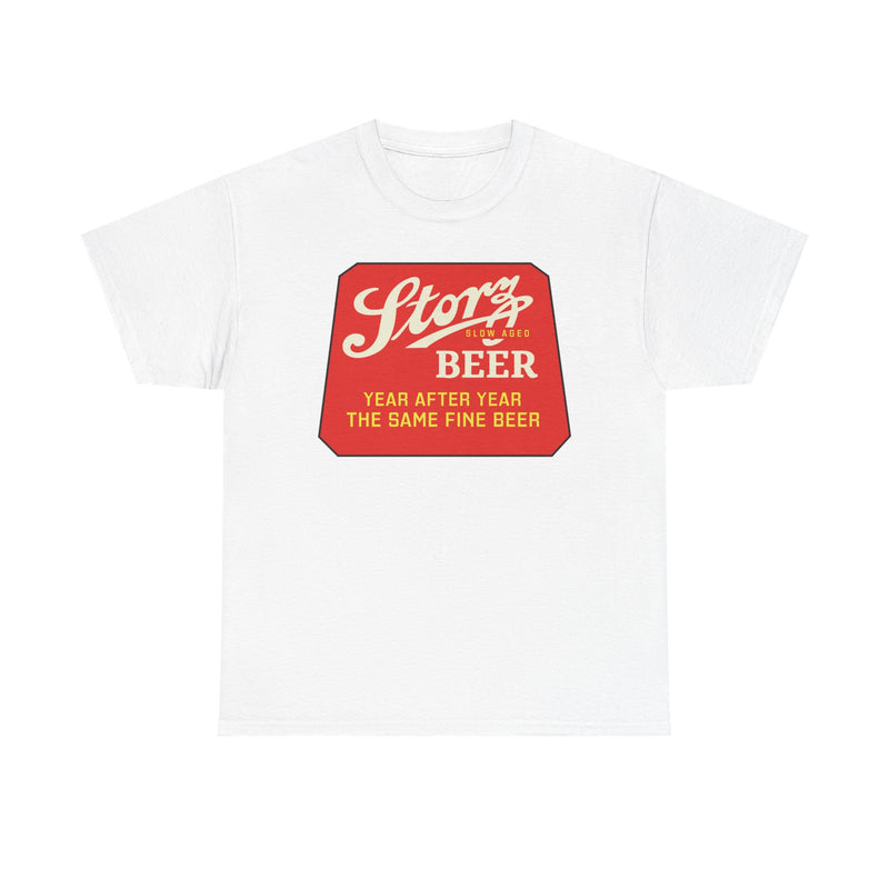 Load image into Gallery viewer, Storz Beer Year After Year Same Fine Beer Slow Aged Logo T-Shirt
