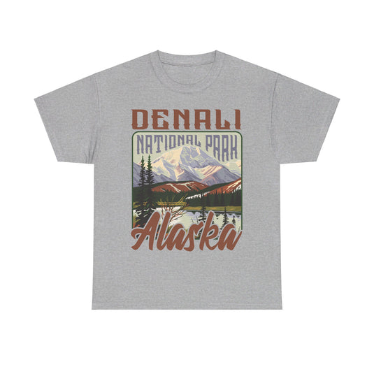 Denali National Park Alaska Poster Print T-shirt