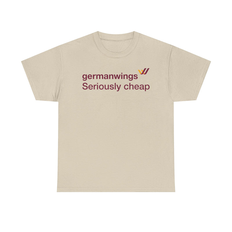 Load image into Gallery viewer, Germanwings Seriously Cheap Lufthansa Subsidiary Vintage Logo T-shirt
