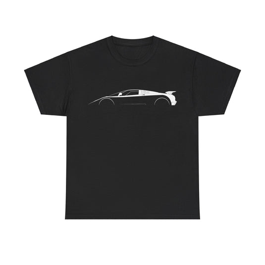 Bugatti EB110 SS Silhouette Car T-shirt