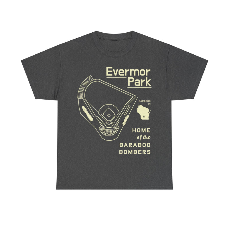 Load image into Gallery viewer, Evermor Park Baraboo Bombers Nostalgic Retro T-shirt
