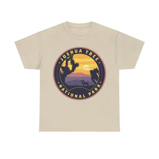 Joshua Tree National Park California Round Logo T-shirt