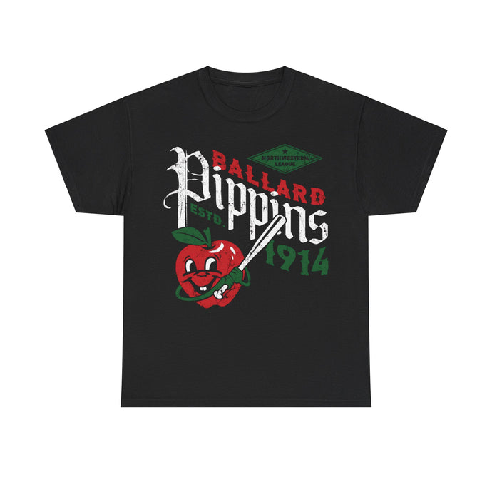 Ballard Pippins Est 1914 Seattle Washington Baseball T-shirt