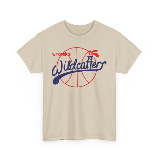 Wyoming Wildcatters Basketball 1982-1988 Continental Association T-shirt