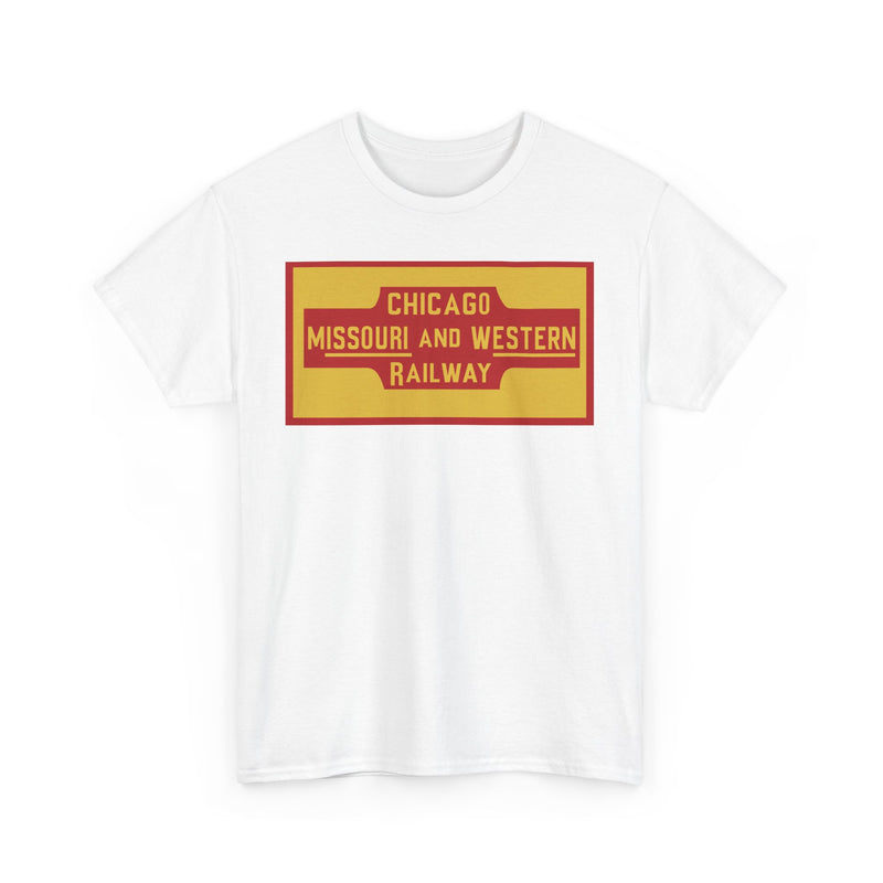 Load image into Gallery viewer, Chicago Missouri Western Railway Vintage Railroad Logo Train T-Shirt
