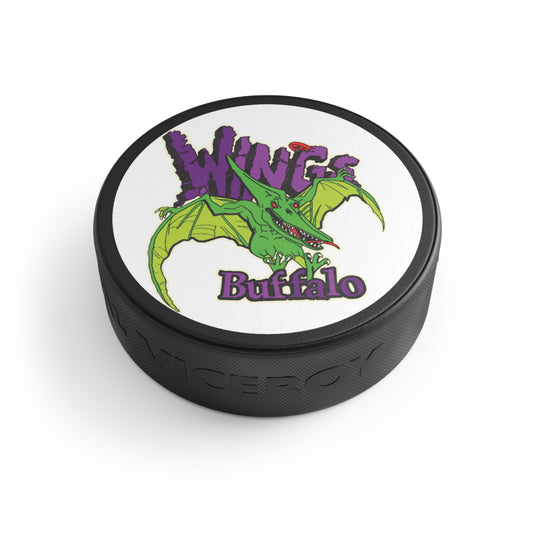 Buffalo Wings Roller Nostalgic Logo Hockey Puck