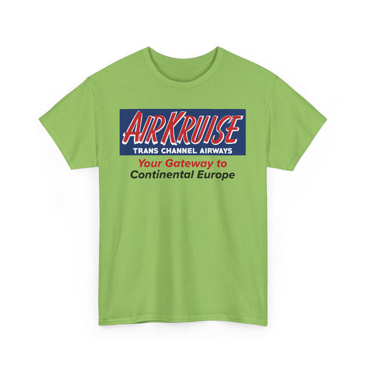 Air Kruise Trans Channel Airways Gateway to Europe Vintage Airline Logo T-shirt