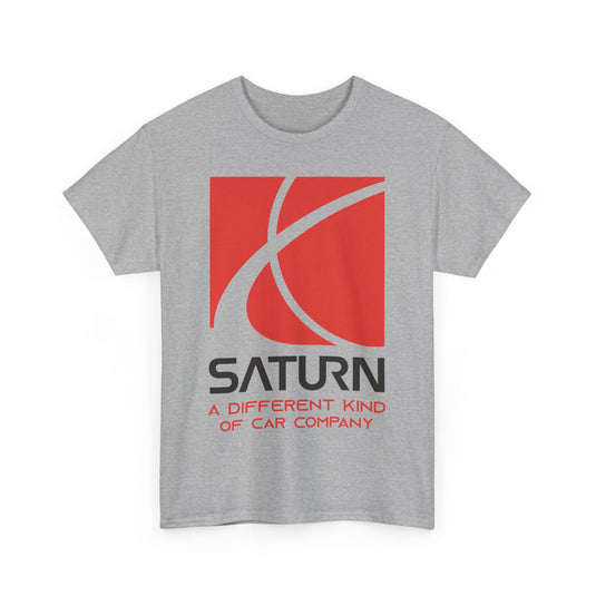 Saturn A Different Kind of Car Company Red S Logo T-shirt