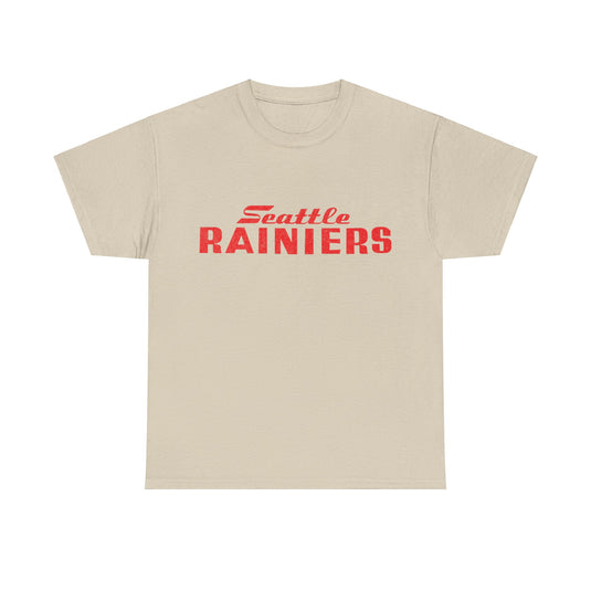 Seattle Rainiers Red Logo Nostalgic Retro Baseball Team T-shirt