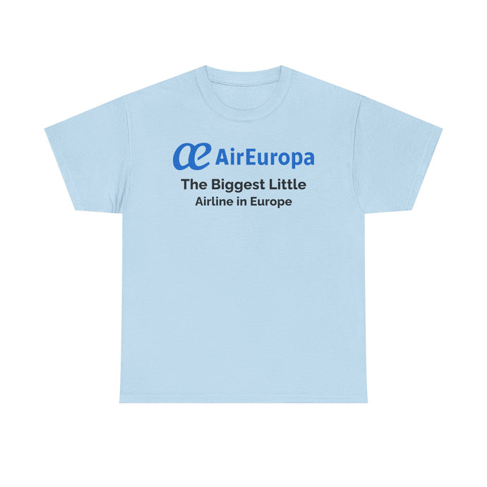 Air Europa The Biggest Little Airline in Europe Vintage Logo Aviation T-shirt