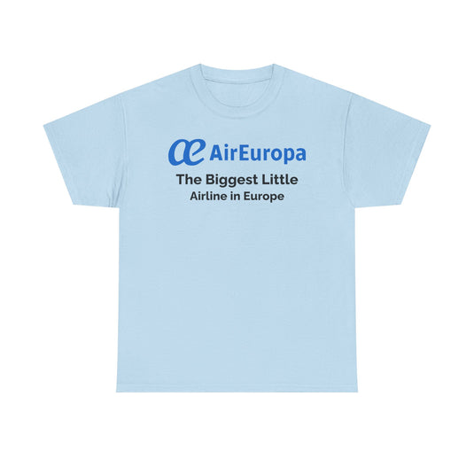 Air Europa The Biggest Little Airline in Europe Vintage Logo Aviation T-shirt