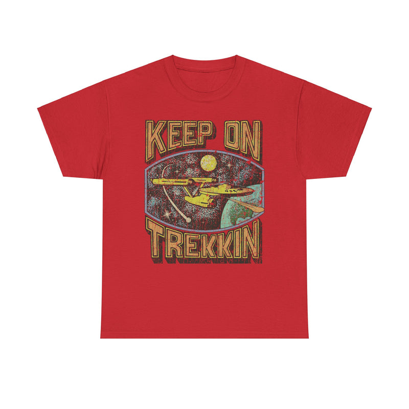 Load image into Gallery viewer, Keep on Trekkin Retro Nostalgic Star Trek T-shirt
