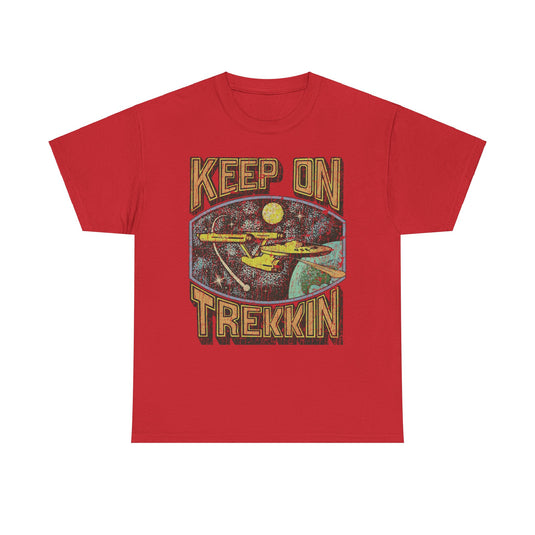Keep on Trekkin Retro Nostalgic Star Trek T-shirt