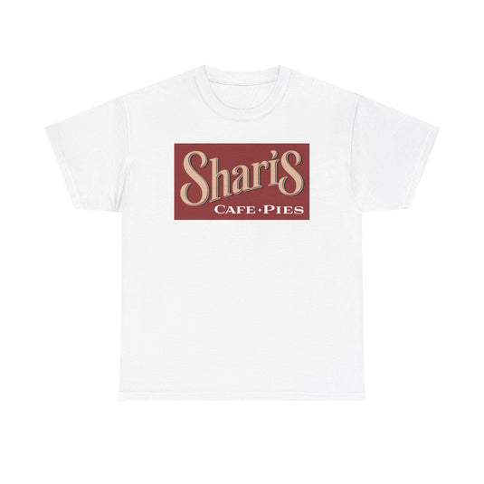 Sharis Cafe Pies T-Shirt - Restaurant Industry Defunct Logo Tee