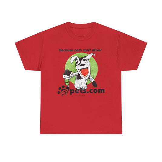 Pets.com Online Store Nostalgic Retro Logo T-shirt