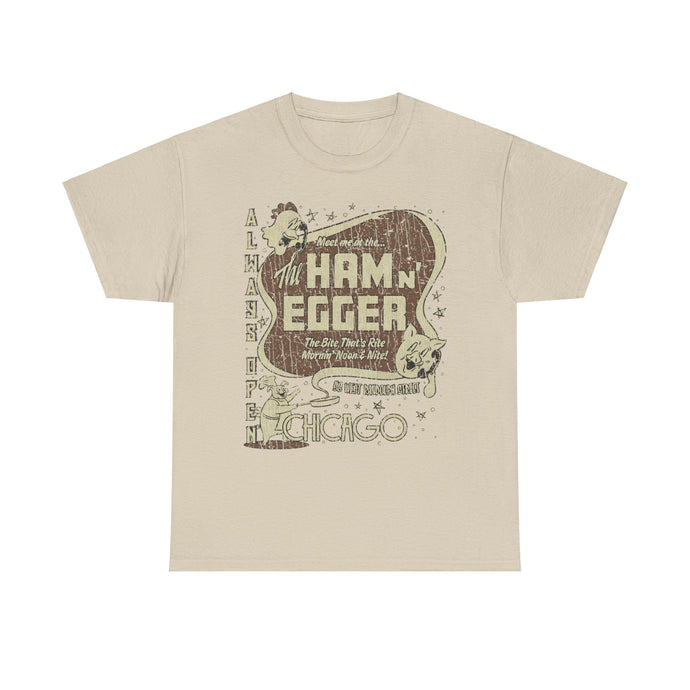 Ham n Egger Chicago Illinois Restaurant T-shirt