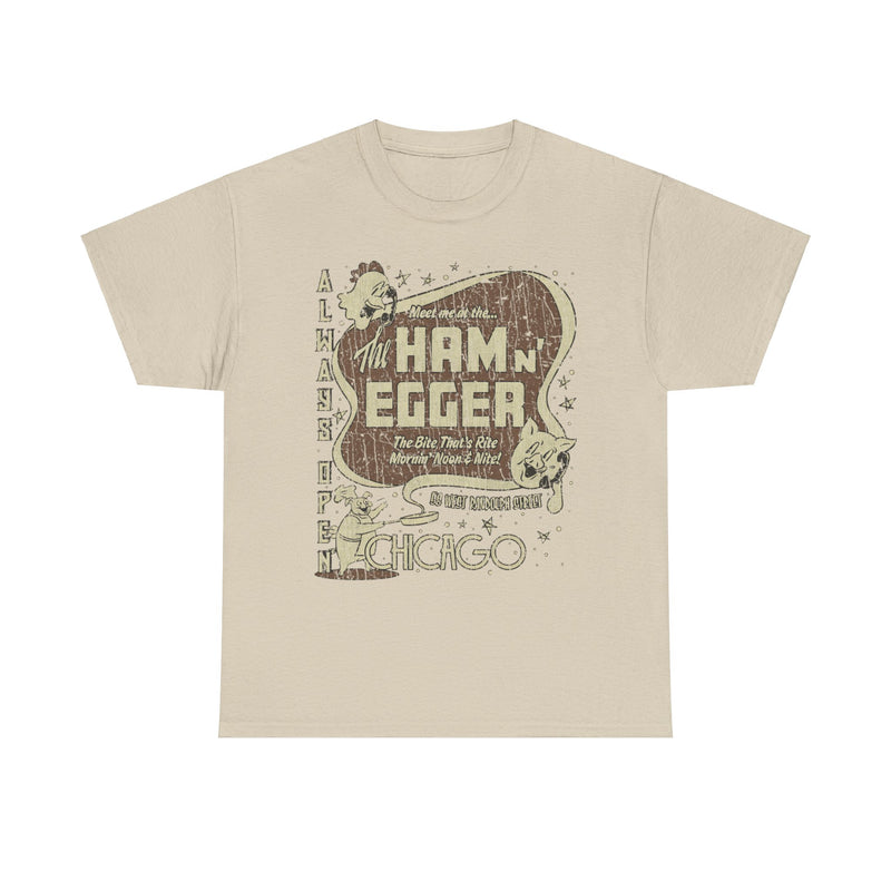 Load image into Gallery viewer, Ham n Egger Chicago Illinois Restaurant T-shirt
