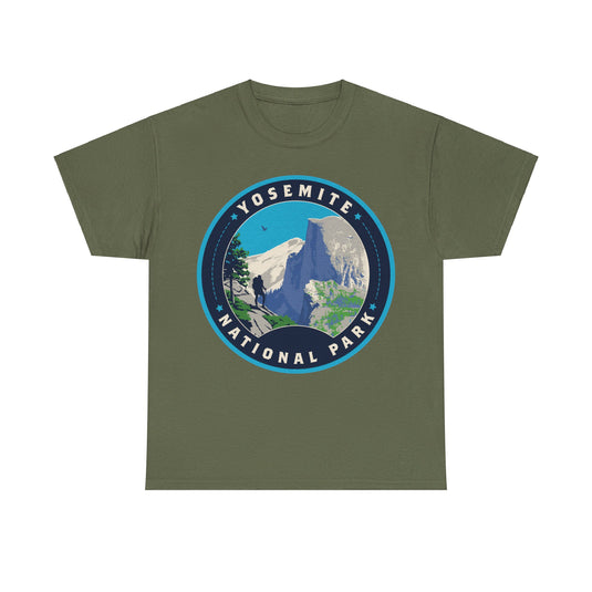 Yosemite National Park California Round Logo T-shirt