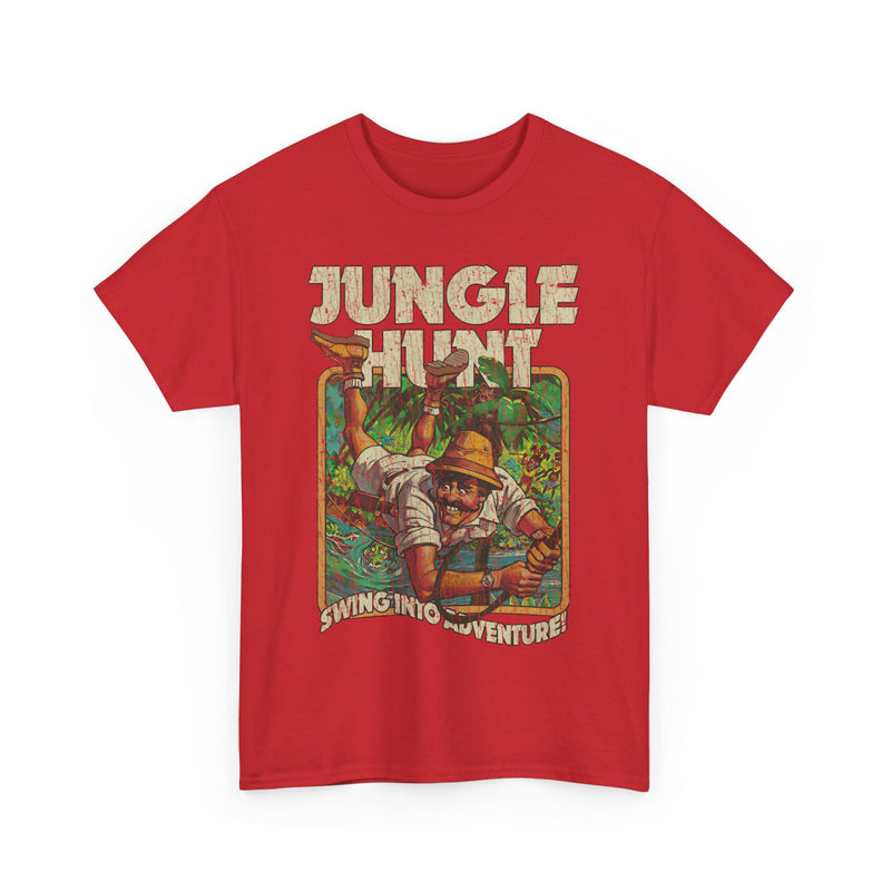 Load image into Gallery viewer, Jungle Hunt Swing Into Adventure 1982 Video Game T-shirt
