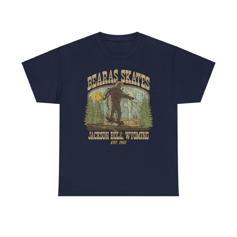 Load image into Gallery viewer, Bearas Skates Est 1983 Jackson Hole Wyoming T-shirt
