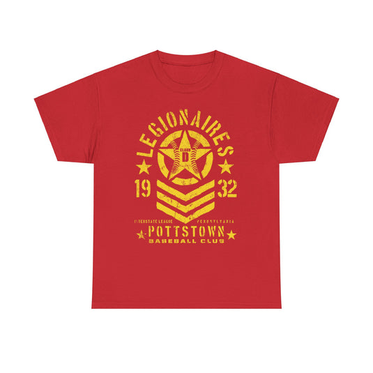 Pottstown Legionaires Est 1932 Pennsylvania Baseball T-shirt