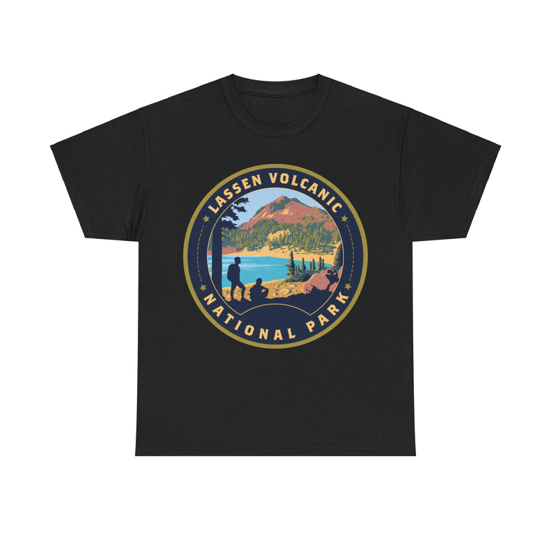 Load image into Gallery viewer, Lassen Volcanic National Park California Round Logo T-shirt
