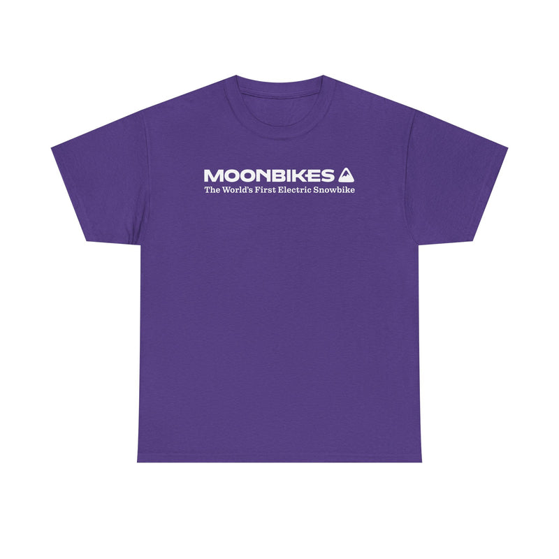 Load image into Gallery viewer, MoonBikes T-Shirt Bankrupt Electric Snowbike Company Defunct Logo Tee
