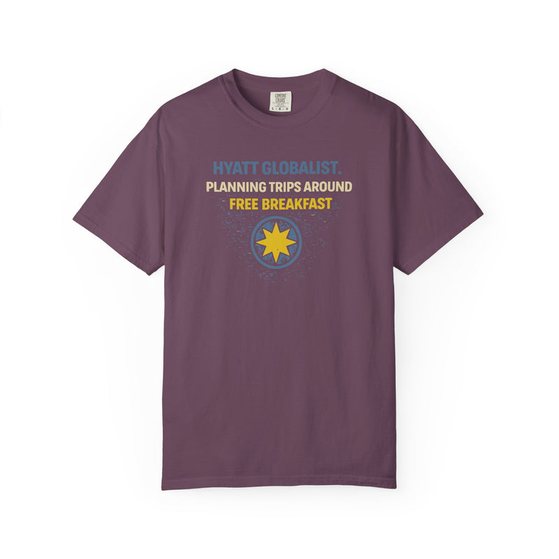 Load image into Gallery viewer, Hyatt Globalist Free Breakfast Credit Card Points Miles T-shirt
