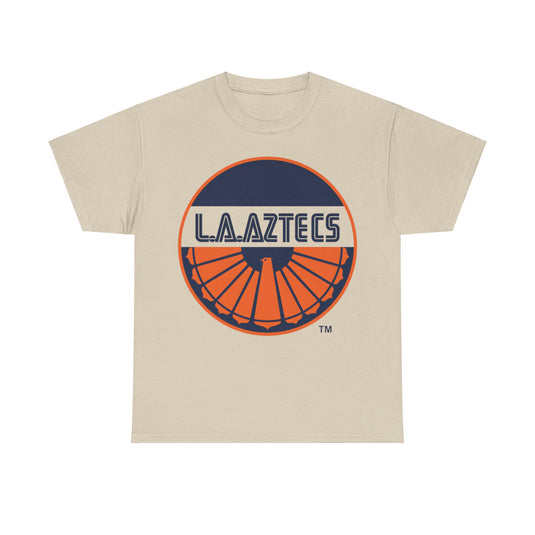 Los Angeles Aztecs Orange Logo California Soccer Team T-shirt